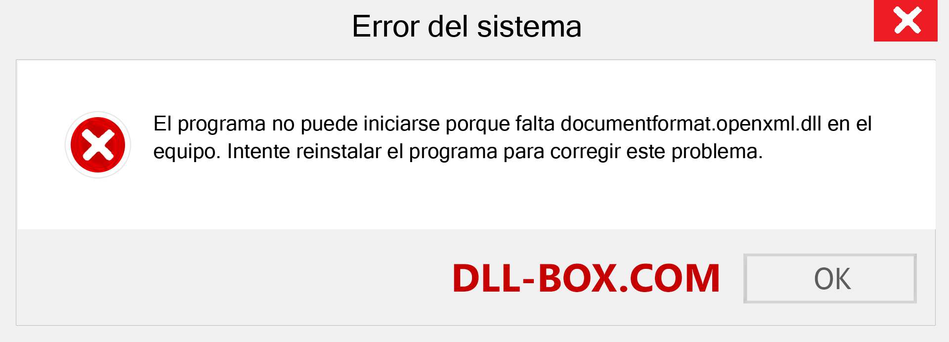 ¿Falta el archivo documentformat.openxml.dll ?. Descargar para Windows 7, 8, 10 - Corregir documentformat.openxml dll Missing Error en Windows, fotos, imágenes